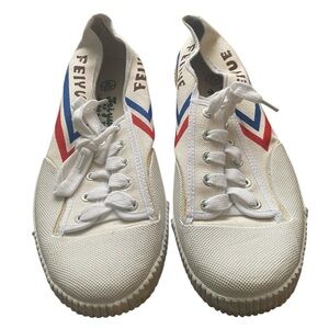 Feiyue Low Ivory Blue sneakers